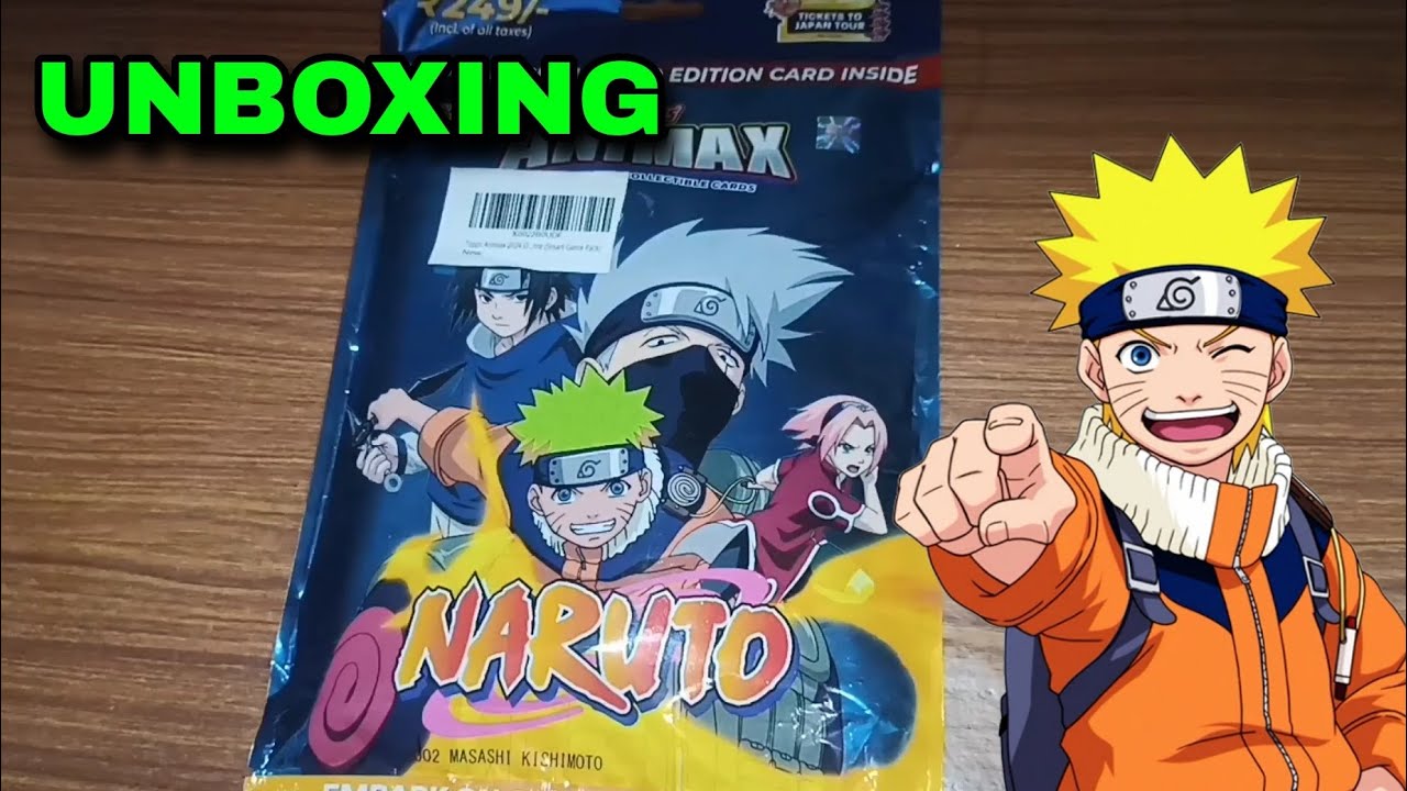 Topps Animax Naruto Smart Game Pack Cards Unboxing