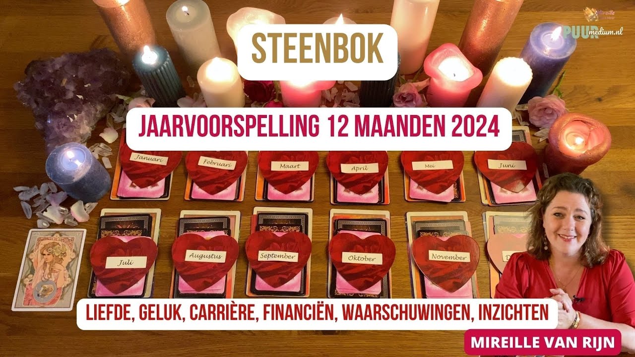 STEENBOK STERRENBEELD JAARVOORSPELLING 2024 TAROT LENORMAND ASTRO MIREILLE VAN RIJN