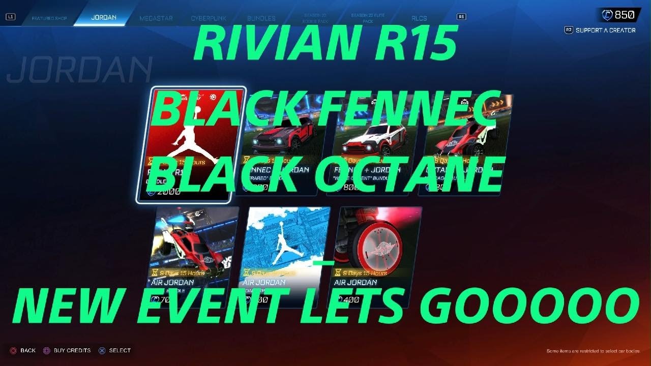 NEW JORDAN EVENT - BLACK & CRIMSON FENNEC / BLACK OCTANE / NEW CAR RIVIAN R1S / AIR JORDAN GOAL EXP