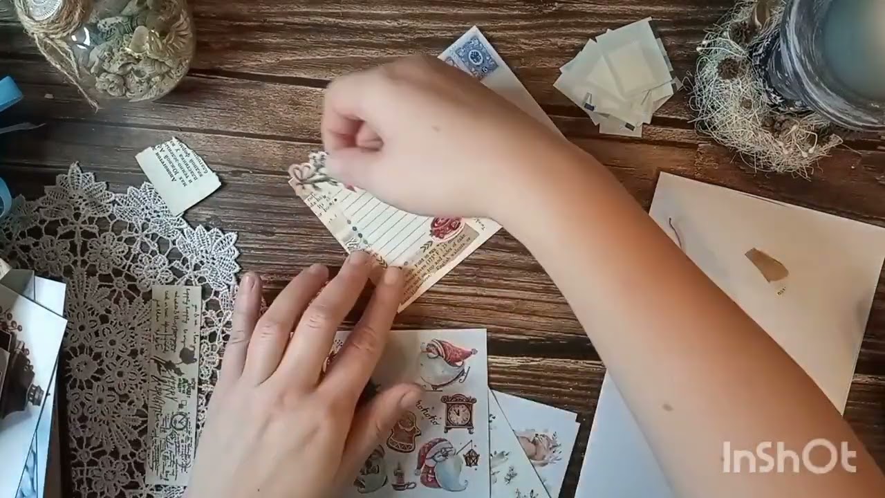 Оформление новогодних открыток. Часть 1. Посткроссинг.