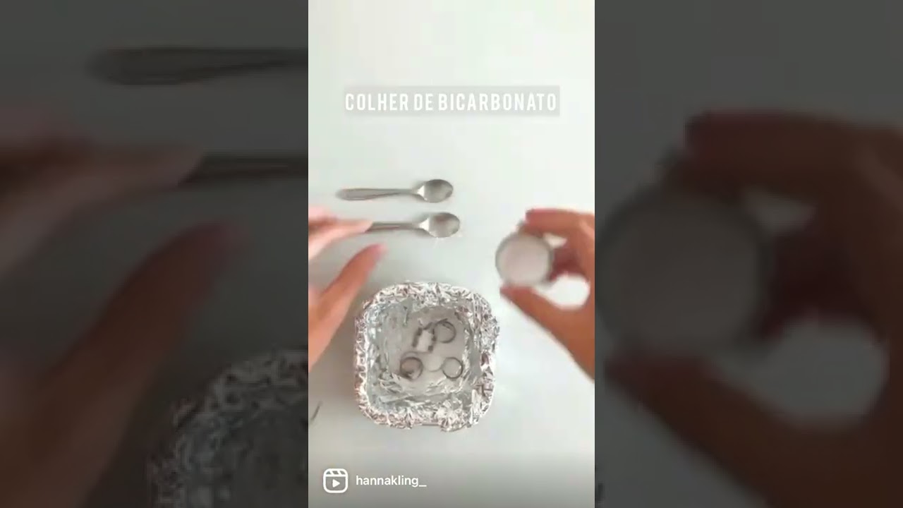 Como limpar sua prata de forma caseira: Sal, Bicarbonato, papel alum&iacute;nio e &aacute;gua quente