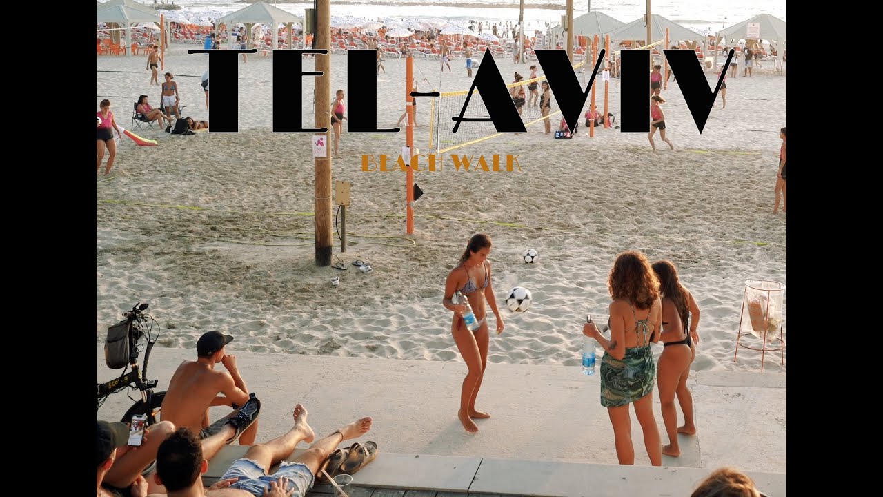 TEL AVIV 4K BEACH WALK- הליכה בחוף תל אביב  MUST WATCH