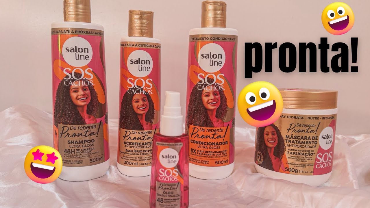SALON LINE De Repente PRONTA! | Cachos Definidos e Hidratação Rápida?