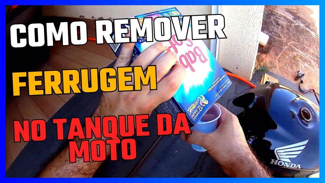 Como remover ferrugem no tanque da moto
