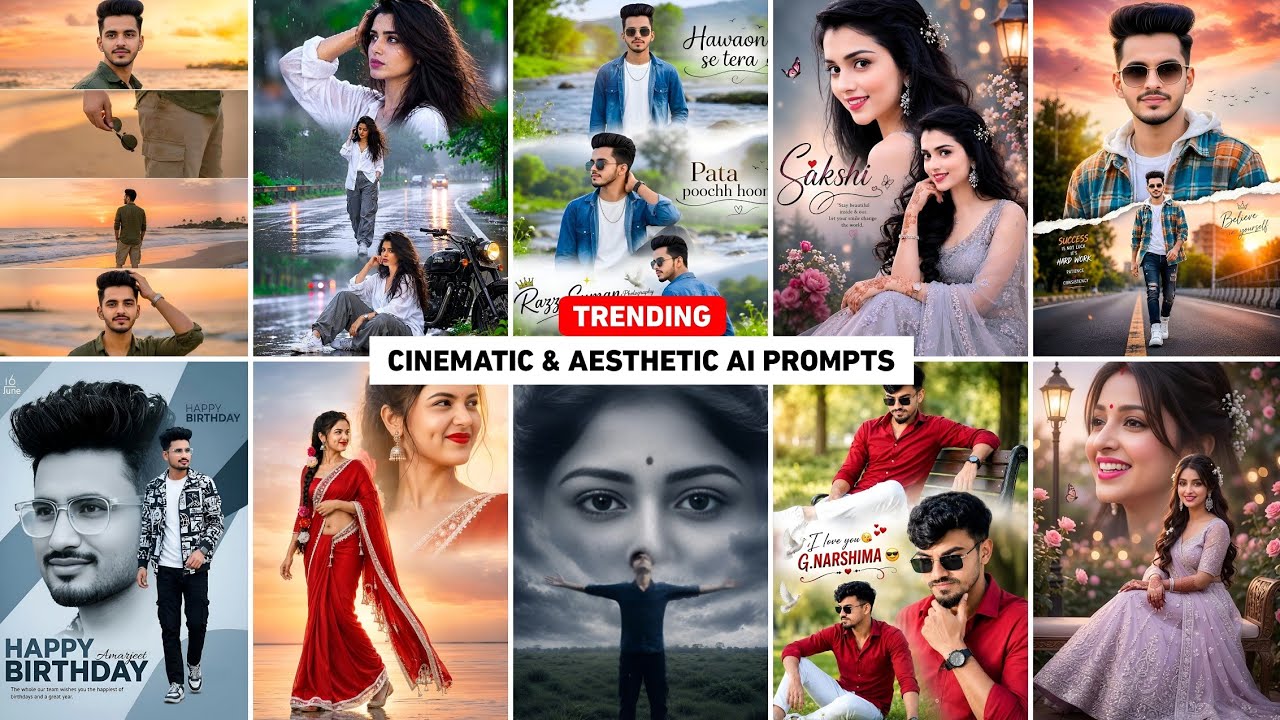 Trending cinematic & aesthetic ai prompts | Instagram viral ai photo editing | Chatgpt photo editing