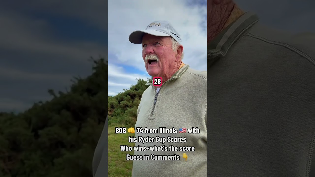 Bob - 74 from Illinois 🇺🇸 plays the Old Course, St Andrews, and gives his Ryder Cup 🏆predictions