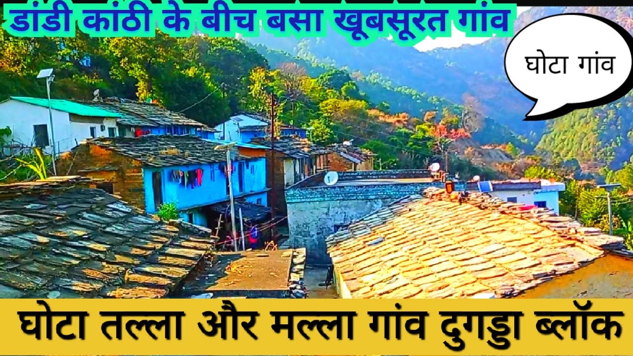 सदाबहार गांव घोटा, लोग भी बहुत दिखे,साग सब्जी बहुत यहां, पलायन भी थोड़ा बहुत, मयल्दा लोग यख  ।।