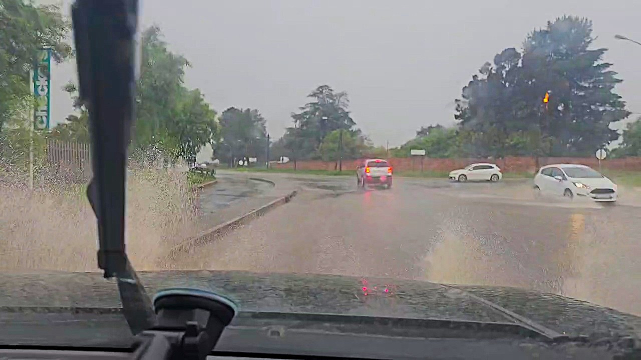 An accident on the R48 near Van Reenen in South Africa