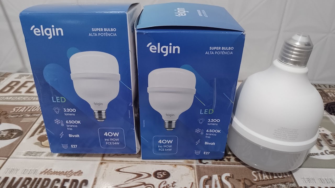 L&Acirc;MPADA FORTE SUPER BULBO LED ALTA POTENCIA 40W 6500K