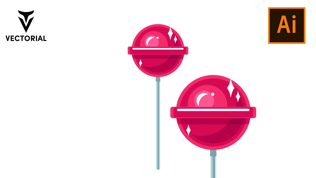 Lollipop tutorial in Adobe Illustrator 2020