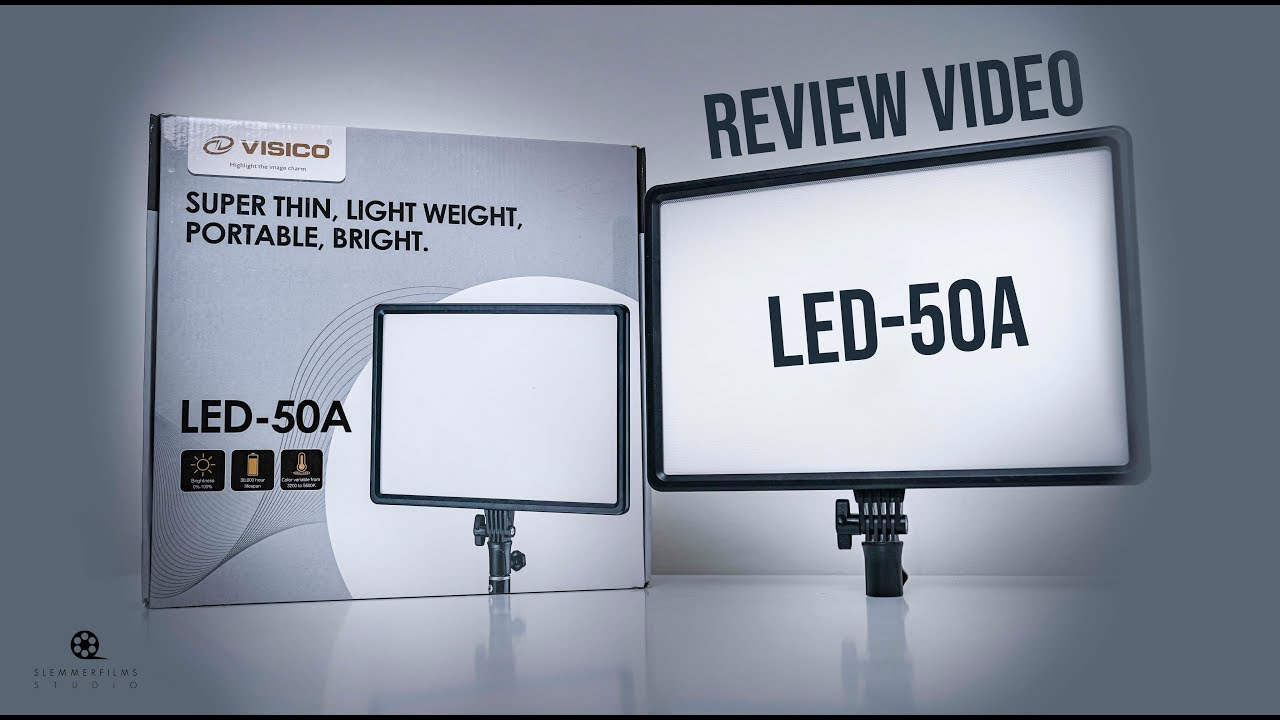 Visico LED-50A - Studio light - REVIEW VIDEO