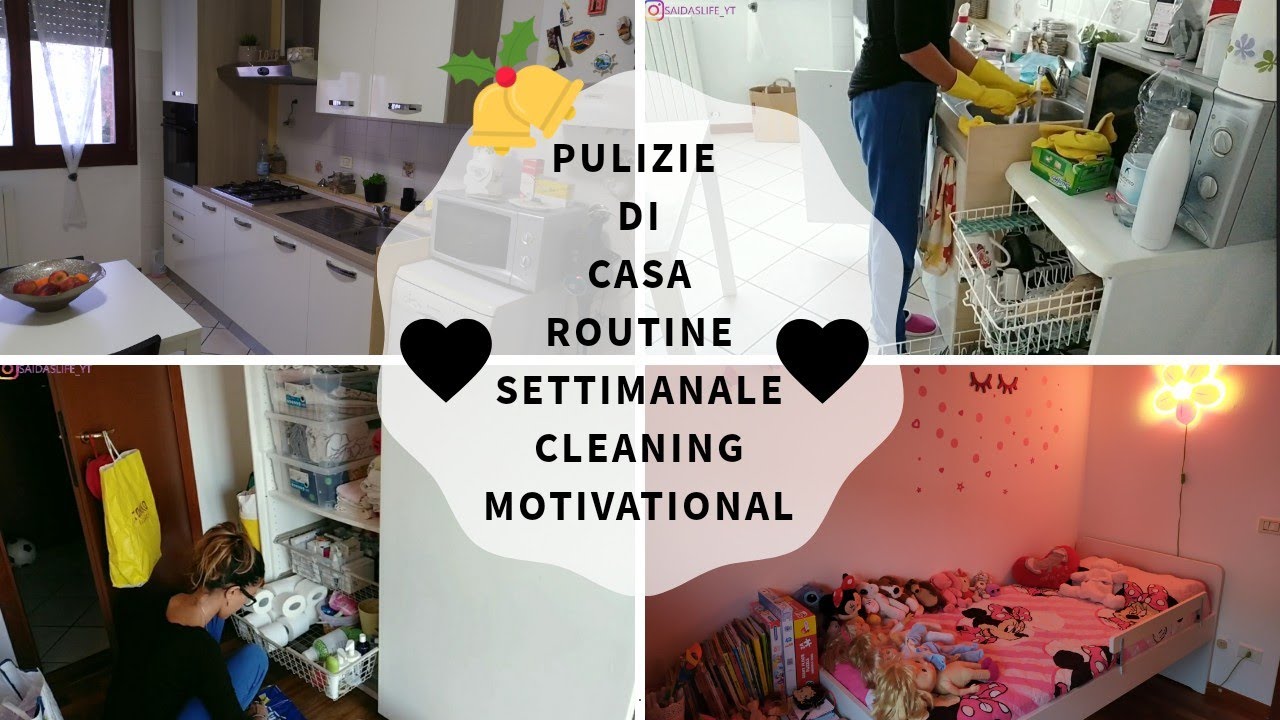 🖤PULIZIE DI CASA/ROUTINE SETTIMANALE/CLEANING MOTIVATIONAL🖤