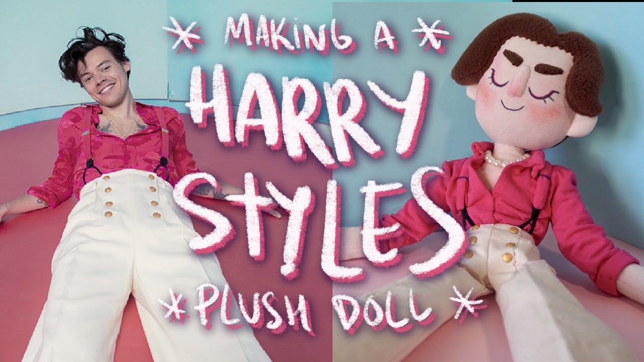 Making a HARRY STYLES doll | Handmade poseable plush doll with a simple wire skeleton