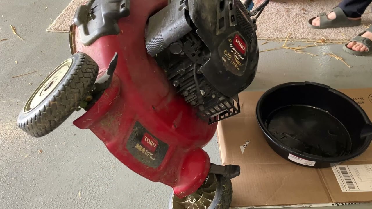 Toro Push Mower Oil/Plug Change