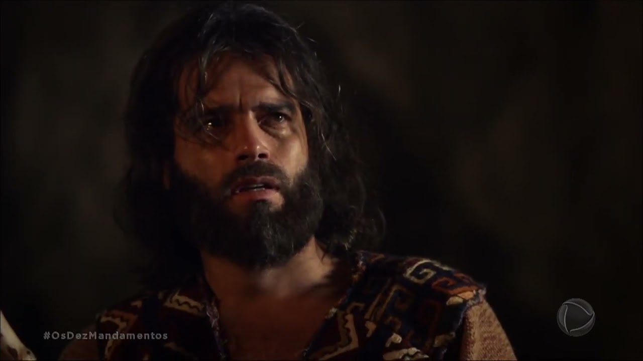 Moisés ouve a voz do Deus dos hebreus na sarça ardente - 'Os Dez Mandamentos'