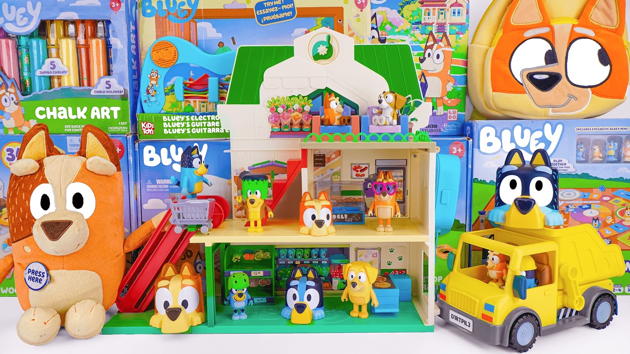 Bluey Toy Collection 💙 | 9 Minutes of Satisfying Bluey Toys Unboxing ASMR