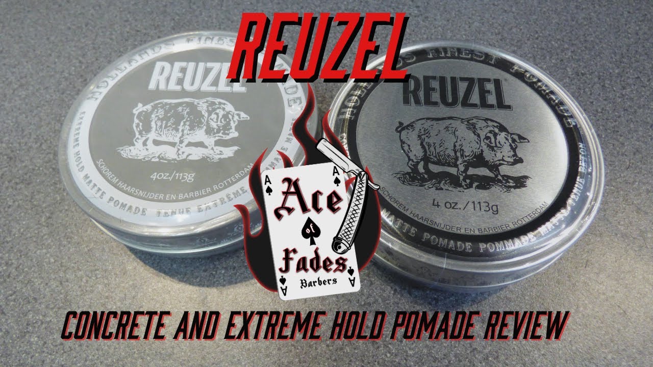 What's the difference in these 2 pomades? Reuzel Extreme Hold Matte and Concrete Hold Pomade review