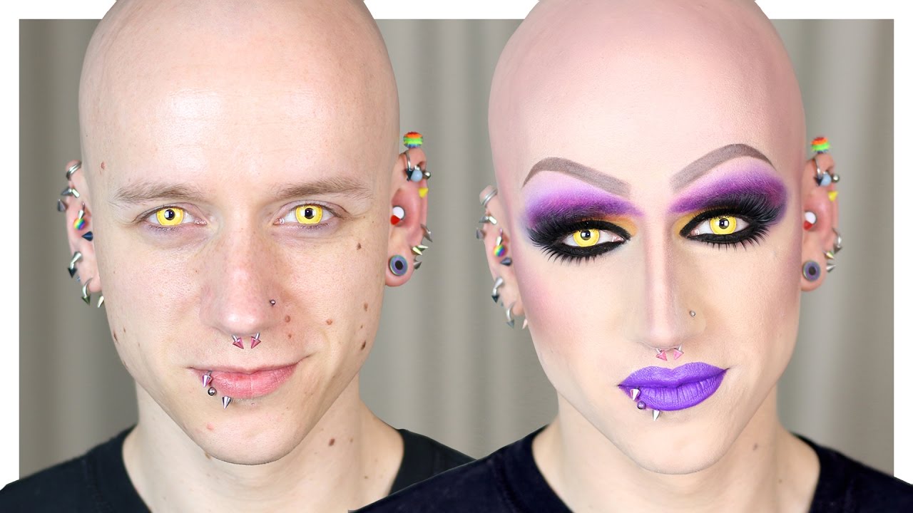 Male To Female Cyber Goth Drag Transformation (ft. ElectraSnow) | Roly