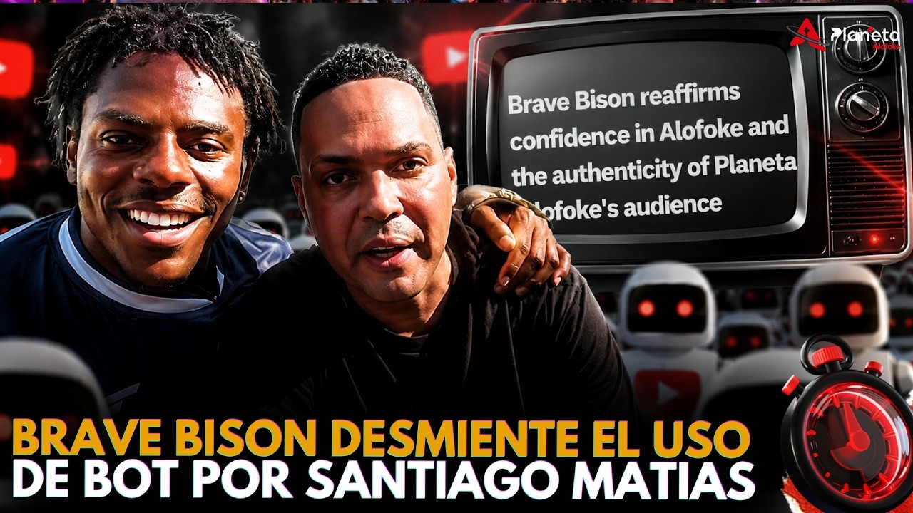 BRAVE BISON DESMIENTE EL USO DE BOT POR SANTIAGO MATIAS EN PLANETA ALOFOKE Y MUESTRA EVIDENCIA