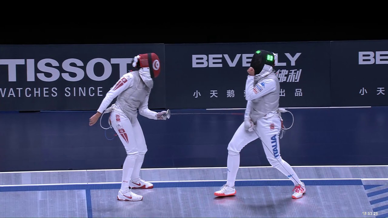 2018 Wuxi World Championships - WF Ind Semifinal BOUBAKRI (TUN) v VOLPI (ITA)