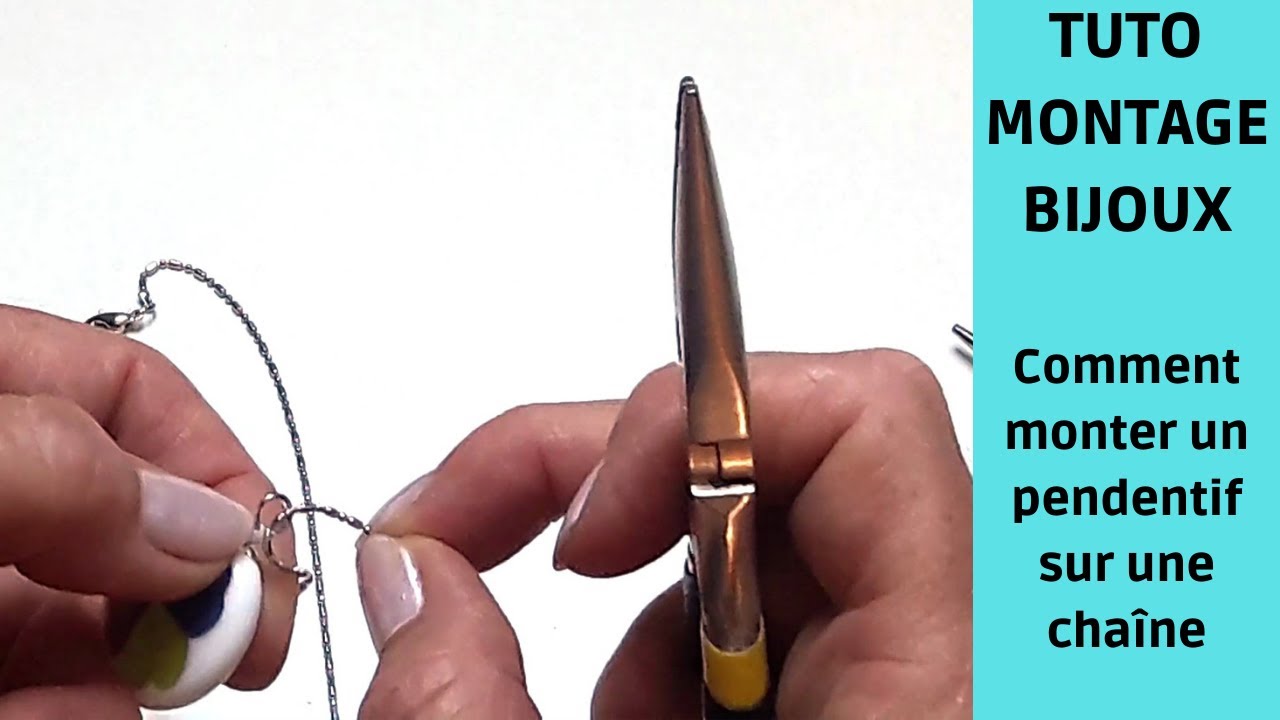 Tutoriel montage bijoux comment monter une perle en pendentif