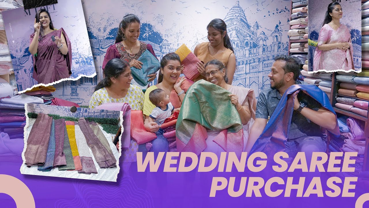 Finally!!! It’s wedding saree purchase 🙈|| Excited || Meenu Lakshmi