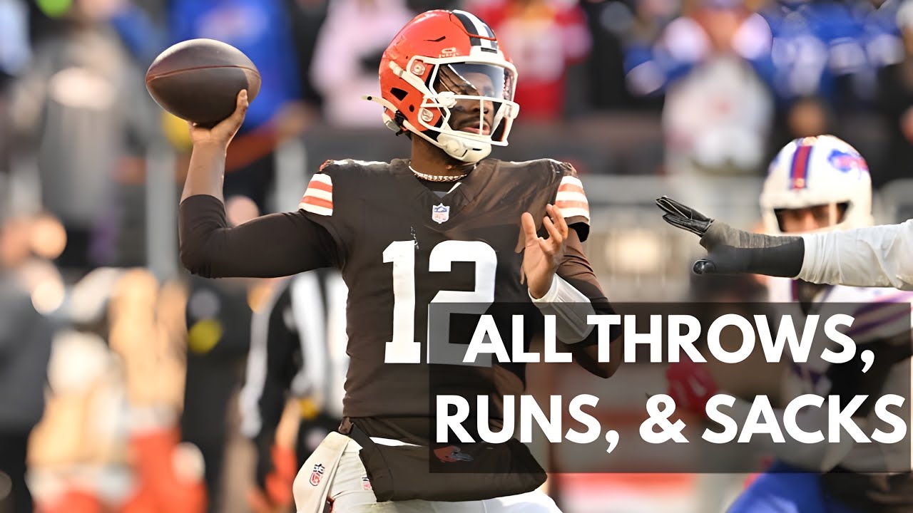 Shedeur Sanders vs Bills – Every Throw, Run & Sack (Buffalo @ Cleveland | Week 16 | All-22)