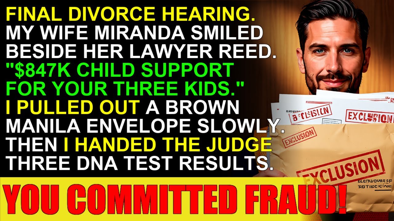 My Wife Demanded $847K Child Support. I Handed The Judge 3 DNA Tests—Then 4 Words Ended Her
