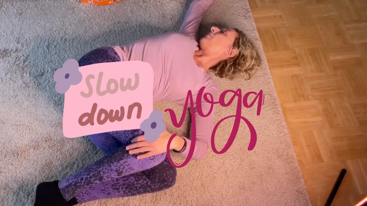 Slow Down Yoga gegen Stress 🧘‍♀️ | Sanfte Übungen im Liegen + Tiefenentspannung für innere Ruhe