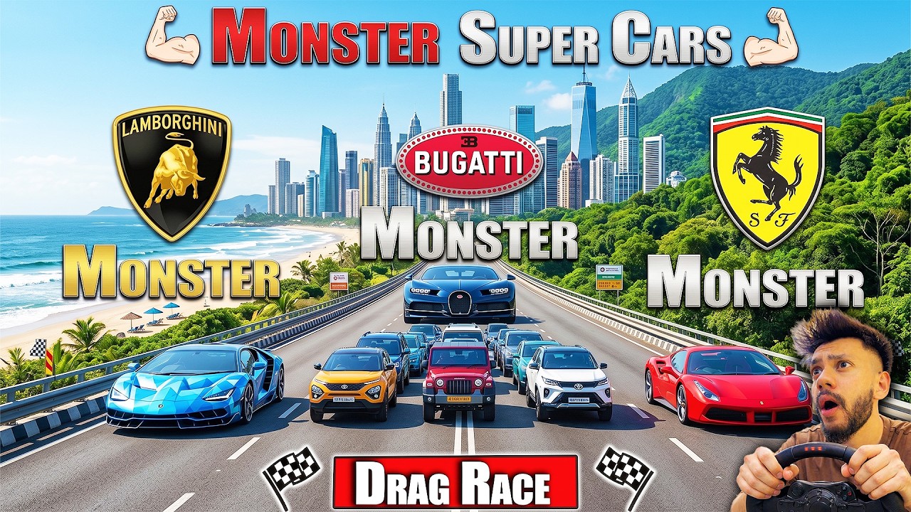 Powerful Indian Suvs Vs Monster Super Cars Highway Drag Race GTA 5