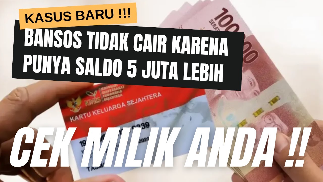 🔴 YANG BANSONYA TIDAK CAIR MARI MERAPAT ‼️ JANGAN-JANGAN INI JADI SALAH SATU PENYEBABNYA