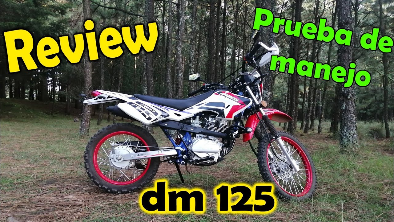 Dm 125 /Review/ prueba de manejo en bosque/ una moto muy divertida