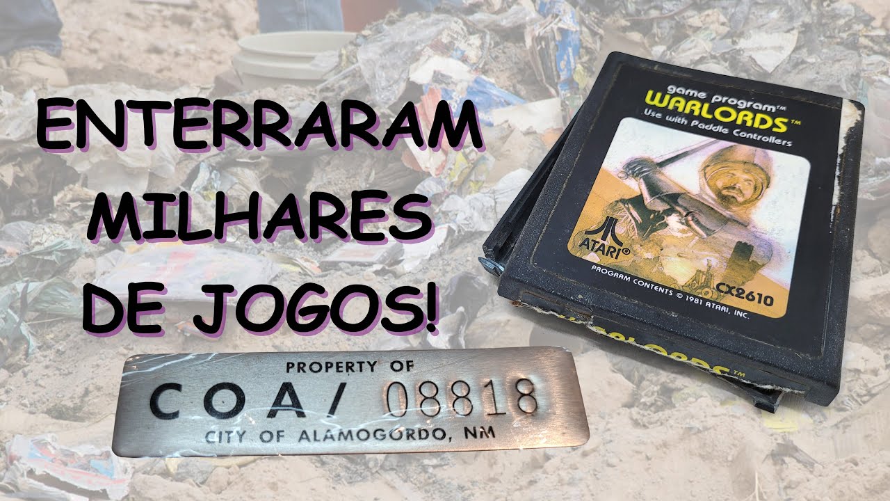 Enterro de jogos eletr&ocirc;nicos do Atari: o meu cartucho