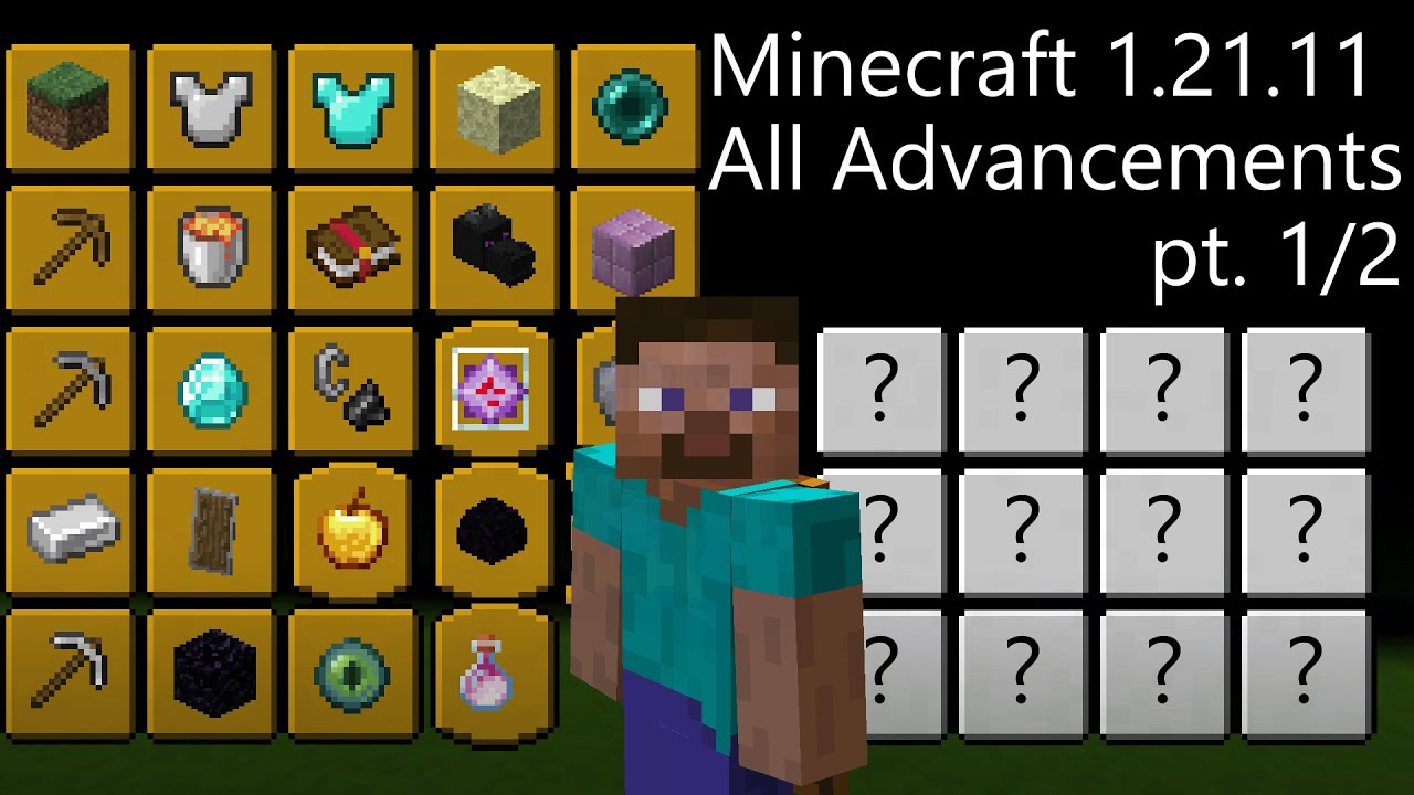 Minecraft: All 125 Advancements (pt.1/2)