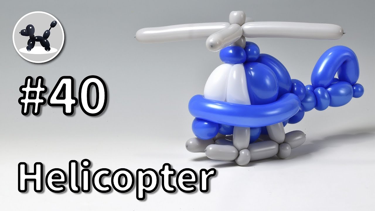 Helicopter - How to Make Balloon Animals #40 / バルーンアートの作り方 #40 (ヘリコプター)