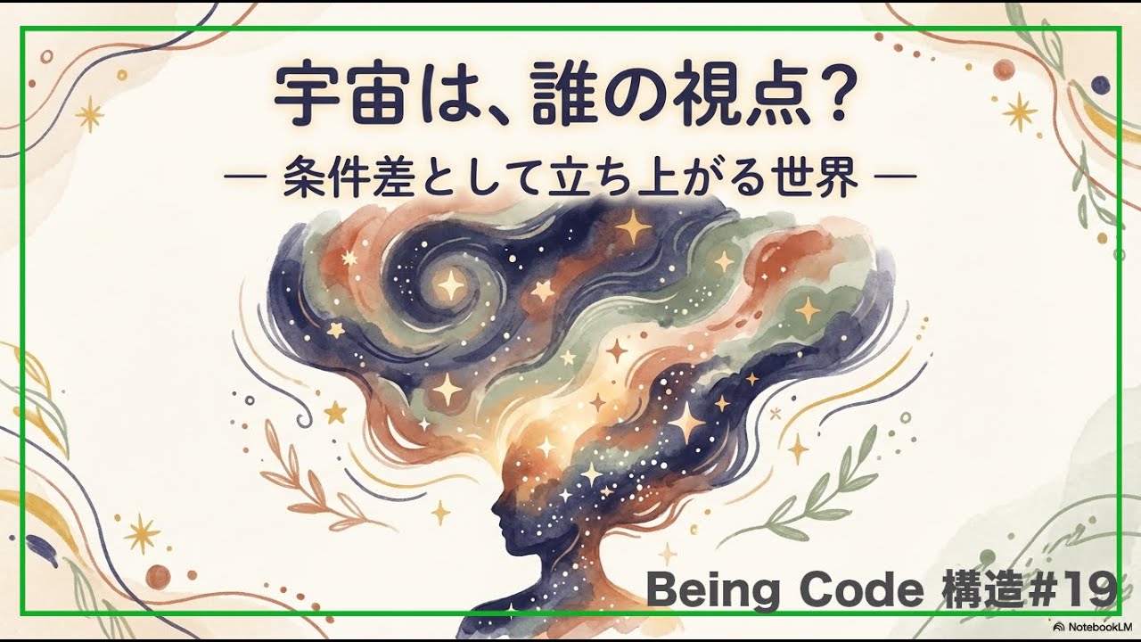 宇宙は、誰の視点で存在しているのか— 条件差として立ち上がる世界 —_構造#19