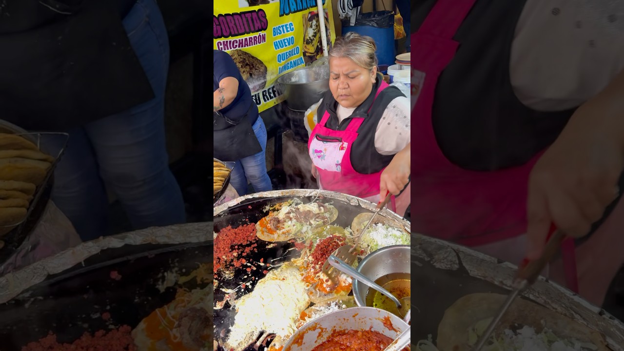 Exquisitos huaraches tama&ntilde;o familiar en CDMX ￼#huaraches #gigantes #foodie #viralshort #parati
