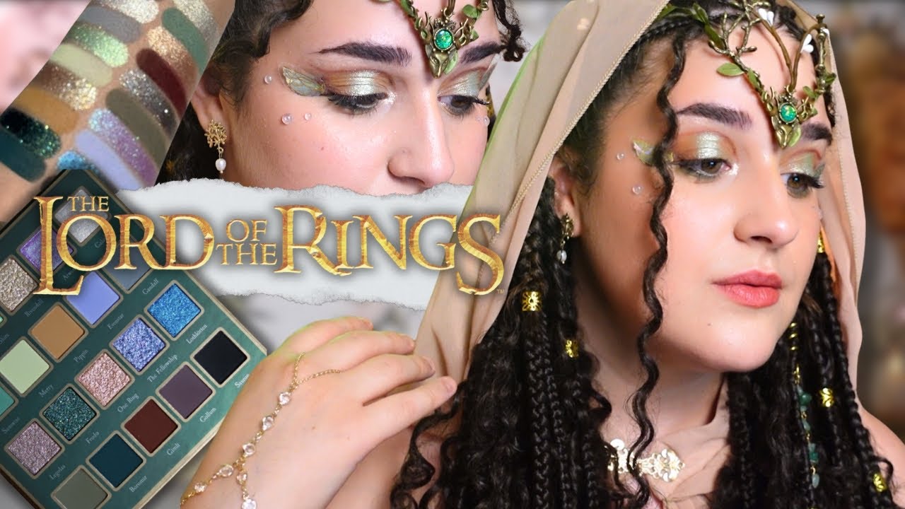 ✨Probando la paleta LORD of the RINGS X GLAMLITE💍 ¿Magia élfica o sombras de Mordor?