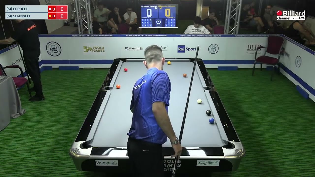 Cordelli Valentino VS Sciannelli Alessandro - Campionati Italiani 2023/2024 Pool - Palla 10 Serie A