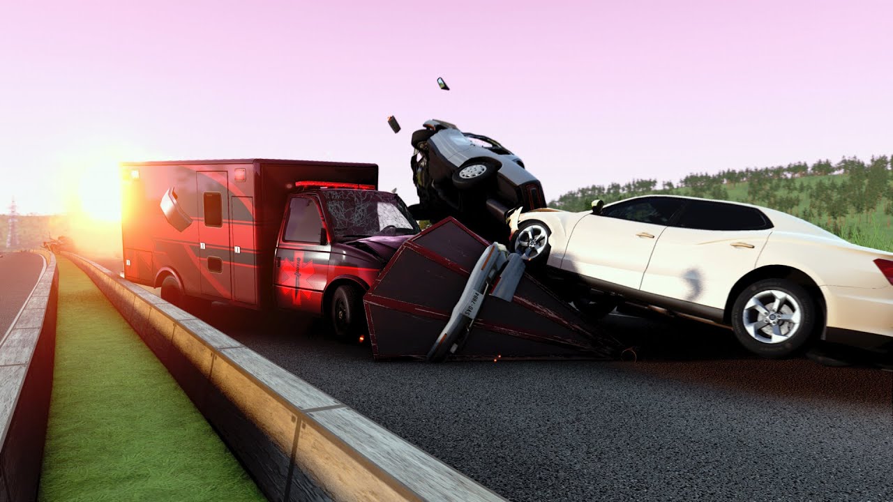 Just Crashes #106 - BeamNG Drive (Ram Plow Madness)
