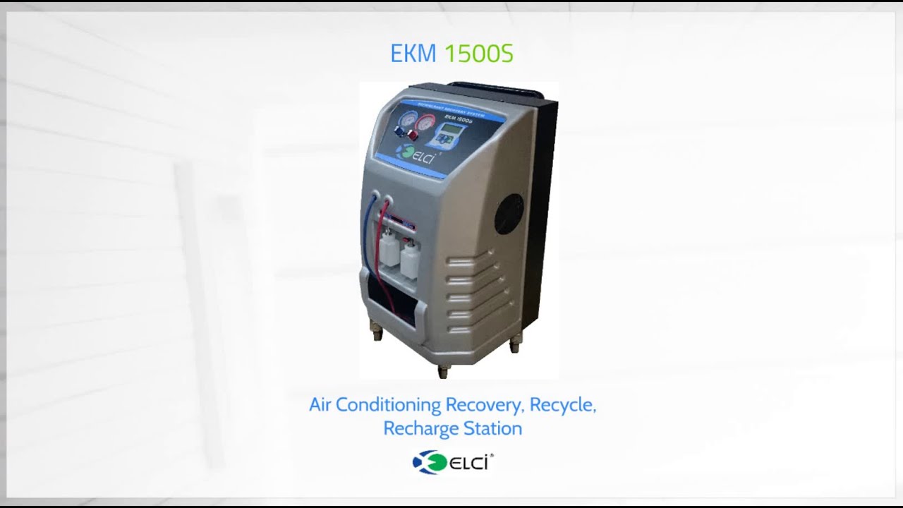 ekm1500s a/c recovery, recycle, recharge station - a/c service machine- a/c service station