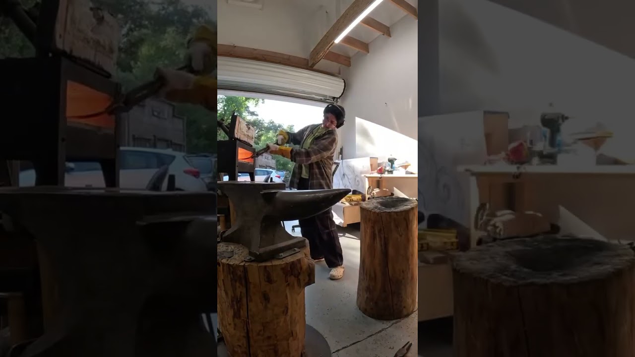 Forging bronze is a technique I use in my sculptures.