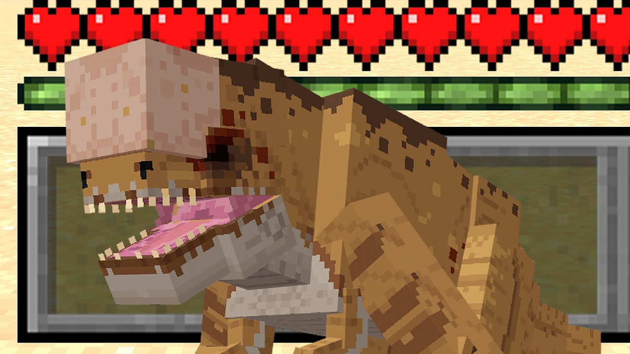 Adicionei o DISTORTUS REX DE JURASSIC no Minecraft