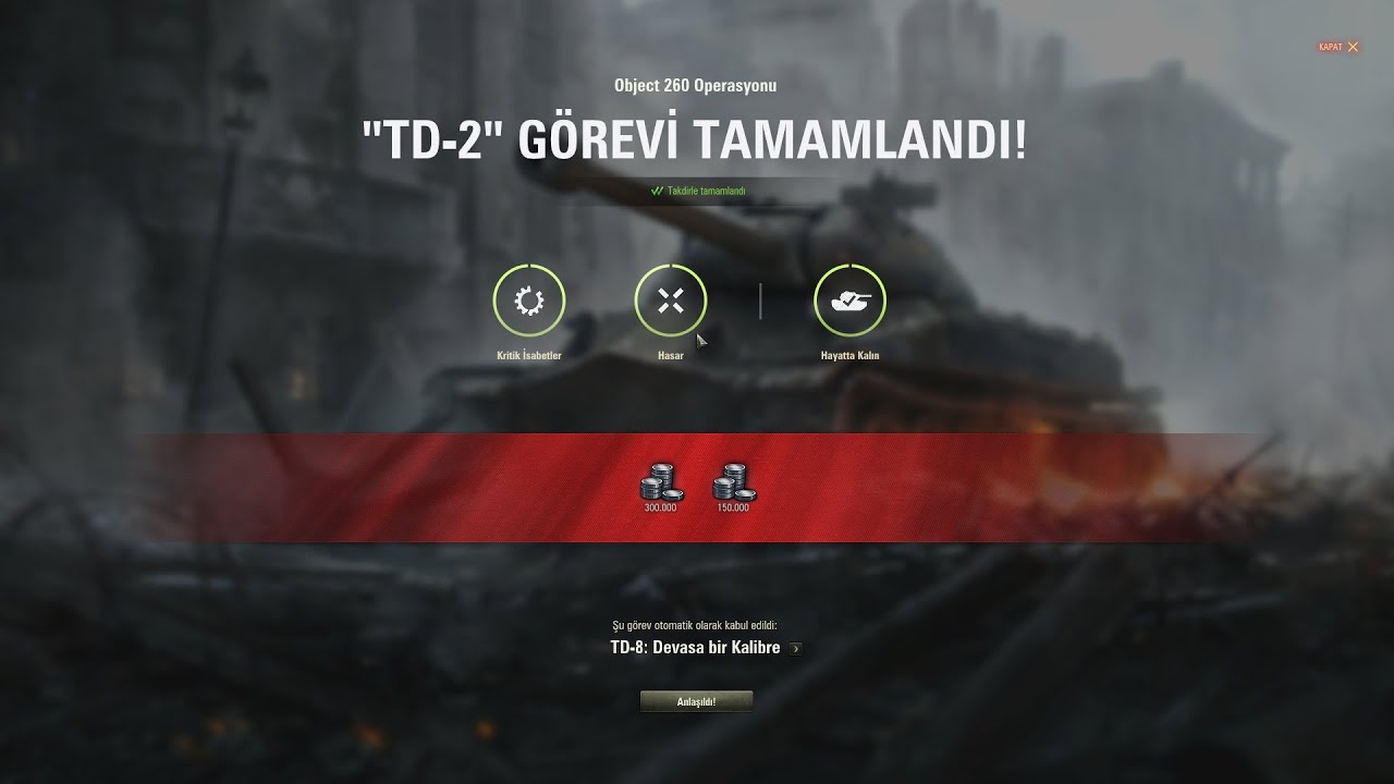 TD-2 FV215B 183 6.8k DMG 4.KİLL