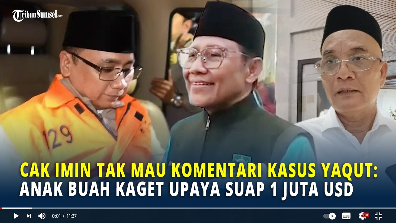 Cak Imin Tak Mau Komentari Kasus Yaqut: Anak Buah Kaget Upaya Suap 1 Juta USD