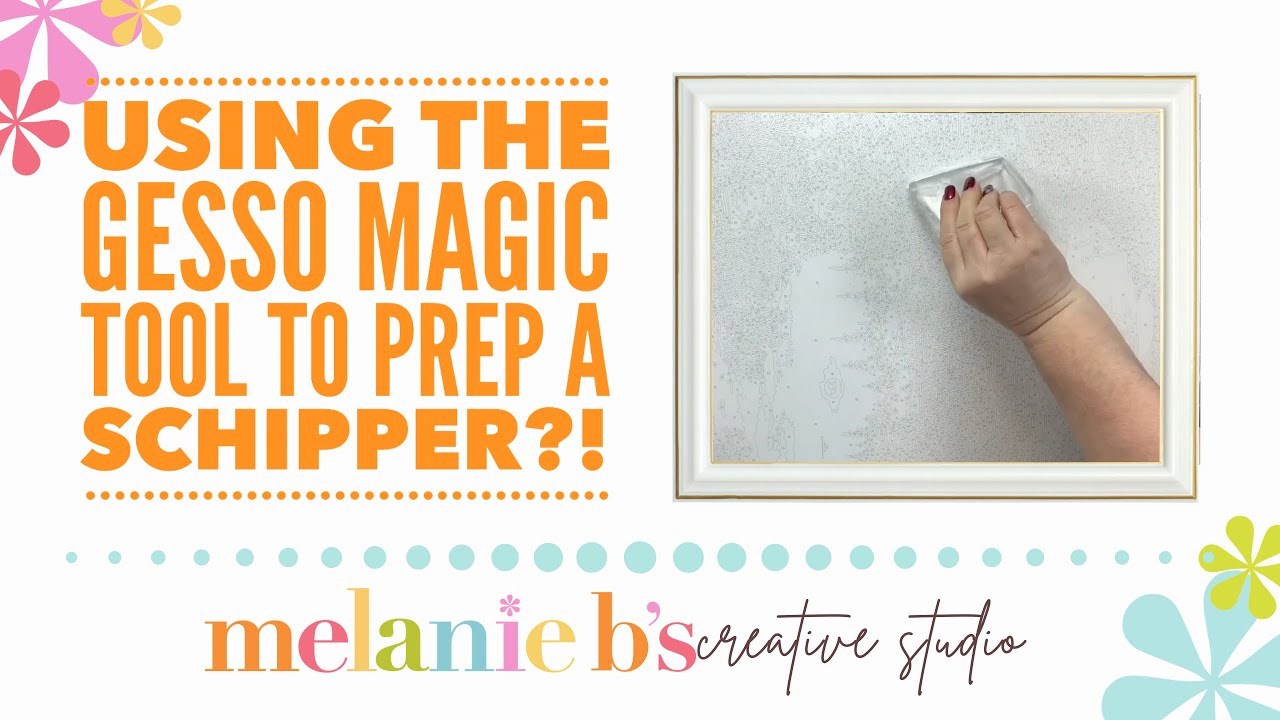 TECHNIQUE TUESDAY: APPLYING CLEAR GESSO TO A SCHIPPER BOARD PAINT BY NUMBERS Using This “MAGIC TOOL”