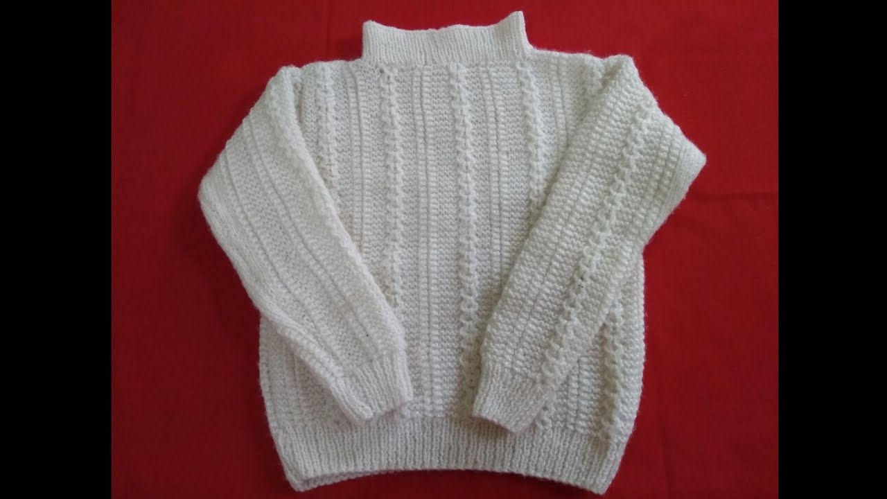 Knitting Pattern & Measurement of 2 Years Kid Sweater