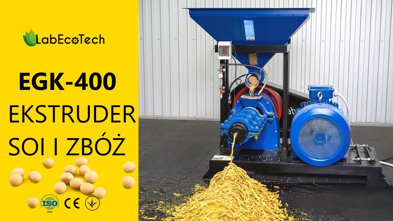 Uniwersalny ekstruder „EGK-400” firmy „LabEcoTech” | Przetwórstwo soi i zbóż