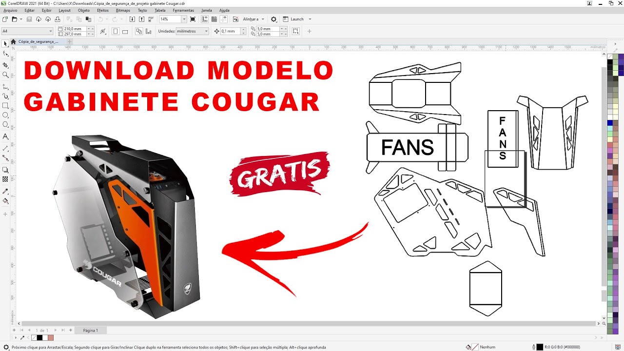 DOWNLOAD MODELO GABINETE COUGAR (GRÁTIS)