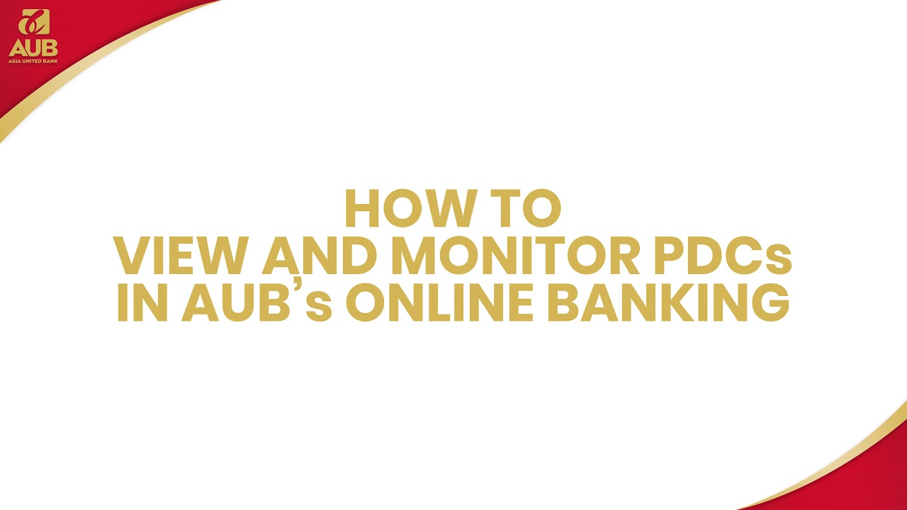 Online Banking PDC Video